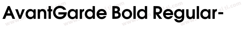 AvantGarde Bold Regular字体转换